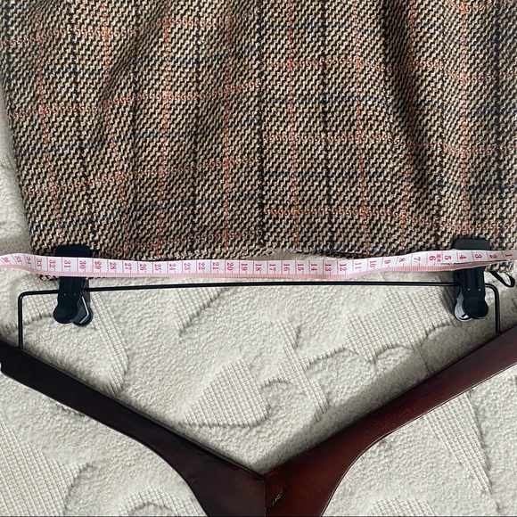 Plaid midi skirt with slits - Picture 5 of 5